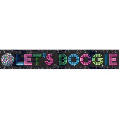 Lets Boogie Folienbanner