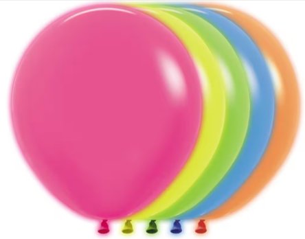 Neon Luftballons, 46 cm, 25 Stück