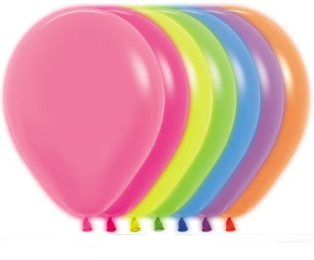 Neon Luftballons, 31 cm, 50 Stück