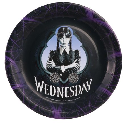 Wednesday Pappteller, 8 Stück