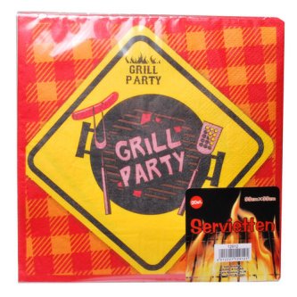 Grill Party Servietten, 20 tlg.