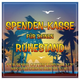 Etikett Spenden-Kasse/Ruhestand