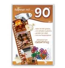 90.Geburtstag - Glückwunschkarte