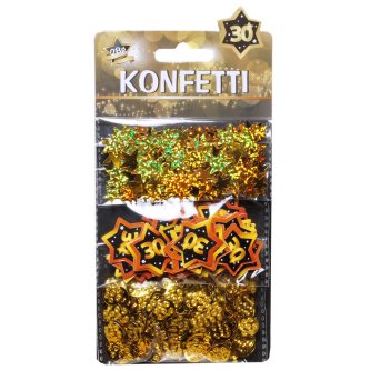 Konfetti 30 - 3 in 1, schwarz/gold