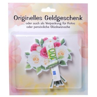 Geldgeschenk Blumenstrauß