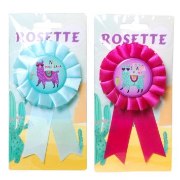 Rosette Anstecker Lama