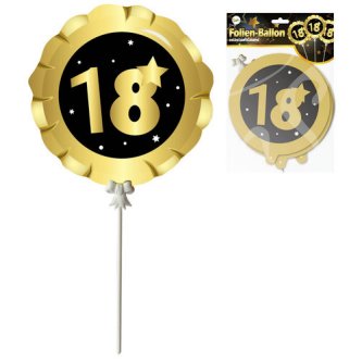 Ballon 18, 3-tlg., schwarz/gold