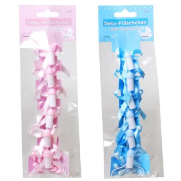 Mini-Deko-Nuckelflasche, rosa