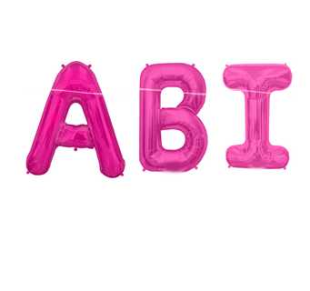 ABI Folienballon Schriftzug,pink