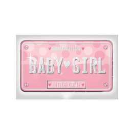 Folienballon Autoschild Baby Girl