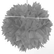 Pompons Silber, 30cm