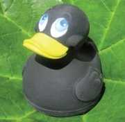 Badeente Black