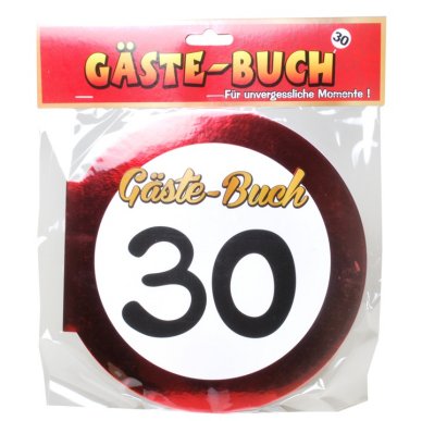 Gästebuch mit Zahl 30