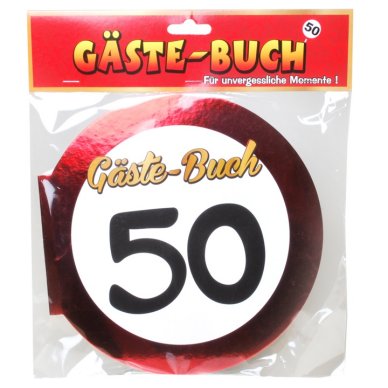 Gästebuch mit Zahl 50