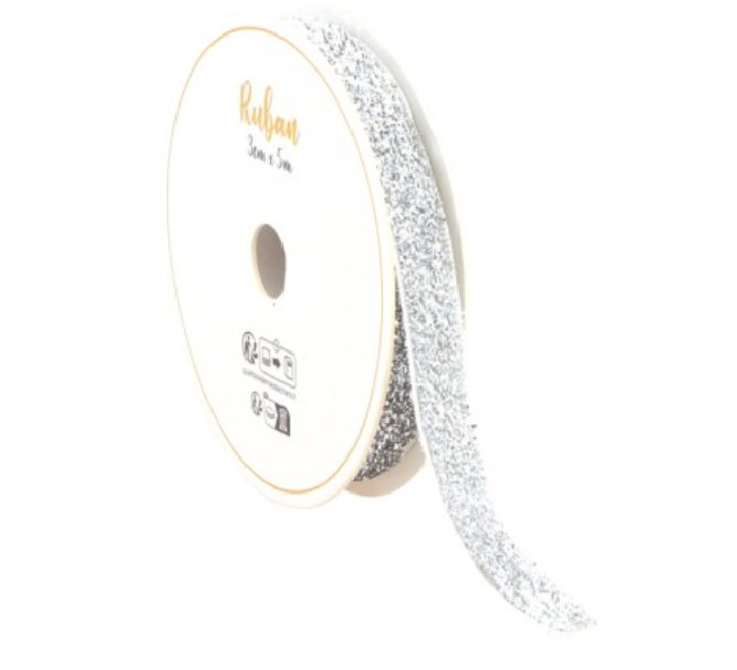 Geschenkband silber glitzer,3m x 1 cm Geschenkband silber glitzer,3m x 1 cm