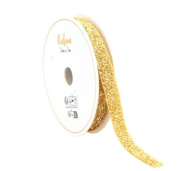 Geschenkband gold glitzer,3m x 1 cm Geschenkband gold glitzer,3m x 1 cm