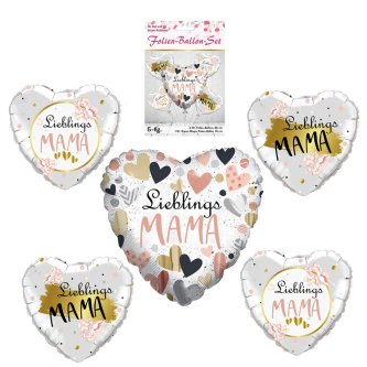 Folien Ballon Set Mama, 5-tlg.