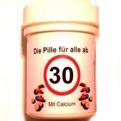 Geschenke 30. Geburtstag: Die Pille für alle ab 30