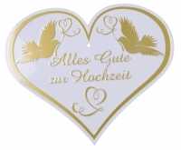 Alles Gute zur Hochzeit - Blechschild