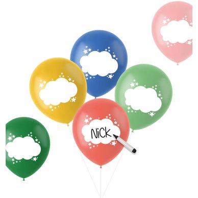 Beschriftbare Luftballons 60. Geburtstag