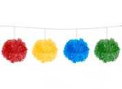 Pompom Fluffy Colour Girlande