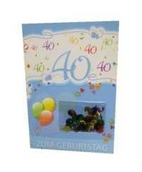 40.Geburtstag - Glückwunschkarte mit Extra