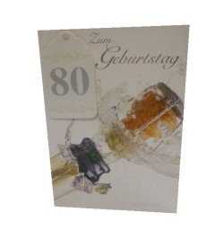 80.Geburtstag - Glückwunschkarte