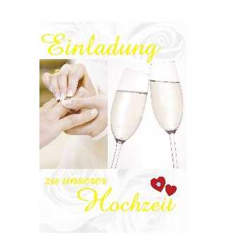 Einladungskarten zur Hochzeit