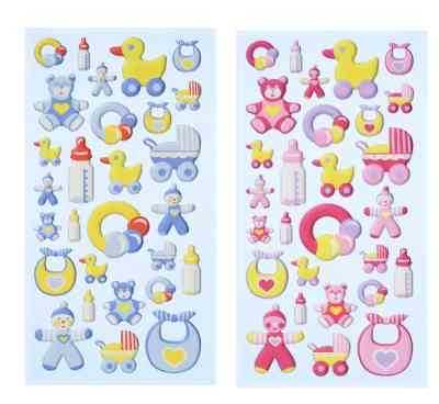 Baby Party Softy Sticker, hellblau