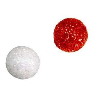 Glitter Glimmer Kugeln, rot