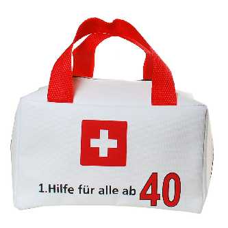 Befüllbare Tasche zum 40. Geburtstag