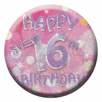 Happy Sweet 16 Ansteckbutton