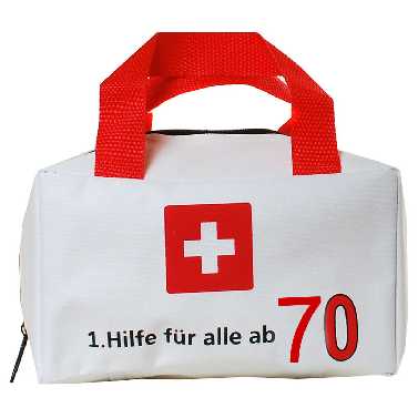 Befüllbare Tasche zum 70. Geburtstag