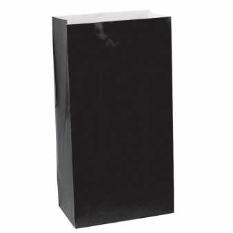 Halloween Papiertüten, schwarz