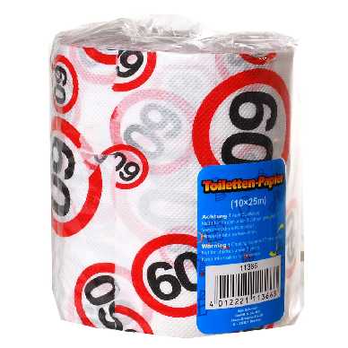 Toilettenpapier zum 60.