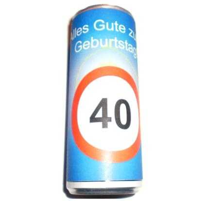 Alles Gute zum 40. Geburtstag - Energy Drink