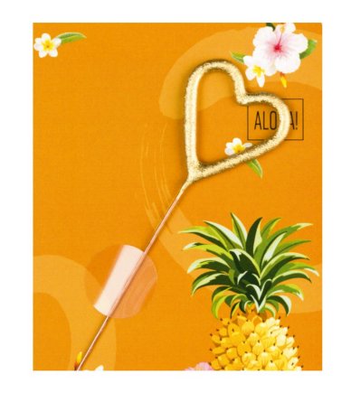 Flamingo Hawaii Mini Wondercard