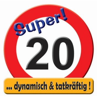 Geburtstag - XXL Schild 20