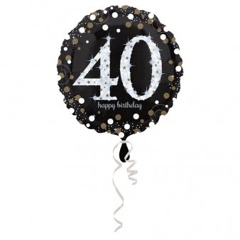 Folienballon zum 40. Geburtstag, silber