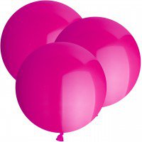 Rundballon pink - 10 Stück, 30 cm