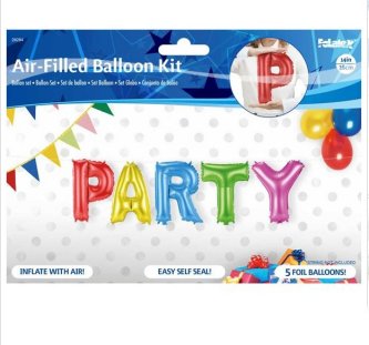 Folienballonbuchstaben PARTY Set
