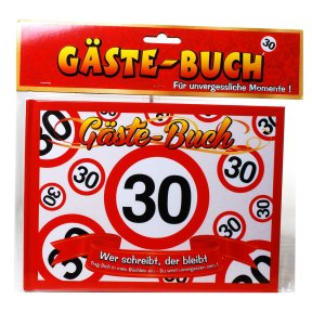 Gästebuch zum 30. Geburtstag