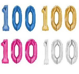 Geburtstag XXL Folienballon Zahl 100