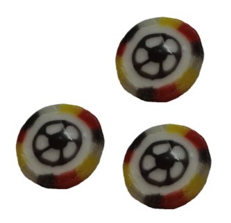 Fußball Bonbons, schwarz/weiss