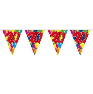 Party - Wimpelkette zum 20. Geburtstag