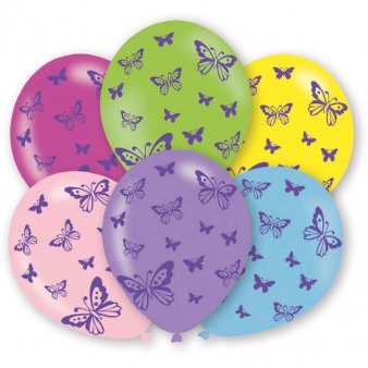 Luftballon mit Schmetterlingen, 25 Stück