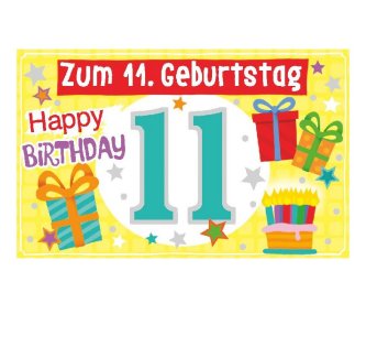 Geburtstagsteelicht in Box Zum 11. Geburtstag