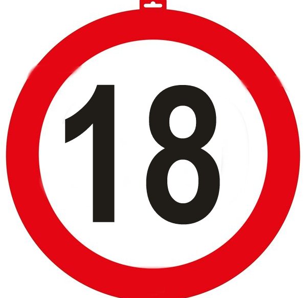 Türschild 18 Verkehrsschilder, 47cm