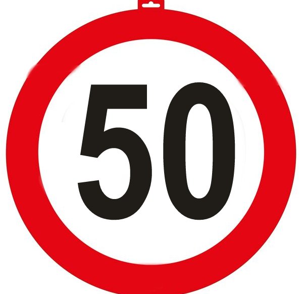 Türschild 50 Verkehrsschilder, 47cm