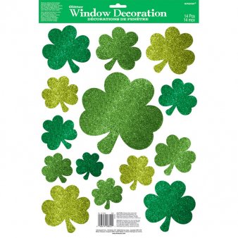 Fenstersticker St. Patricks Day Klee